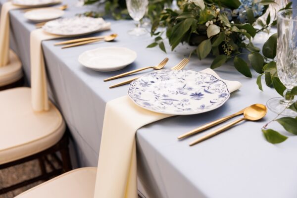 Wedding table settings to rent the Berkshires