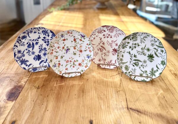 Accent Floral Plates to Rent