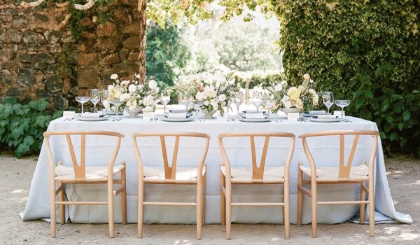 wishbone chair wedding rental